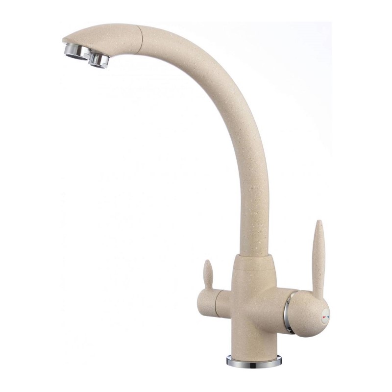 Смеситель для кухни с подключением к фильтру Savol S-L1699Y, бежевый