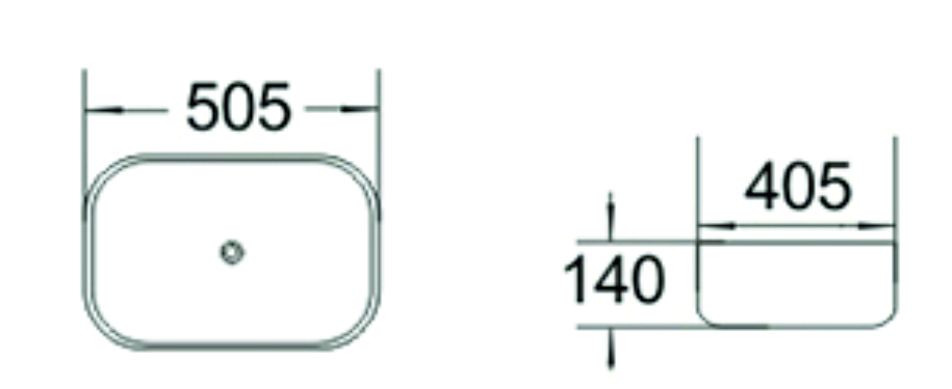 Раковина керамическая (накладная) SL-1046