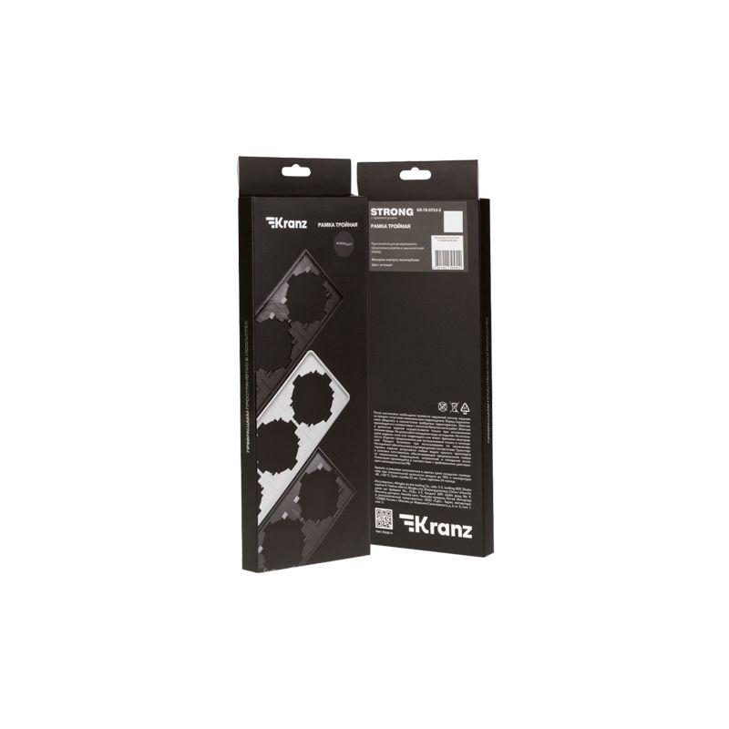 Рамка 3-м STRONG MIELE антрацит Kranz KR-78-0753-5
