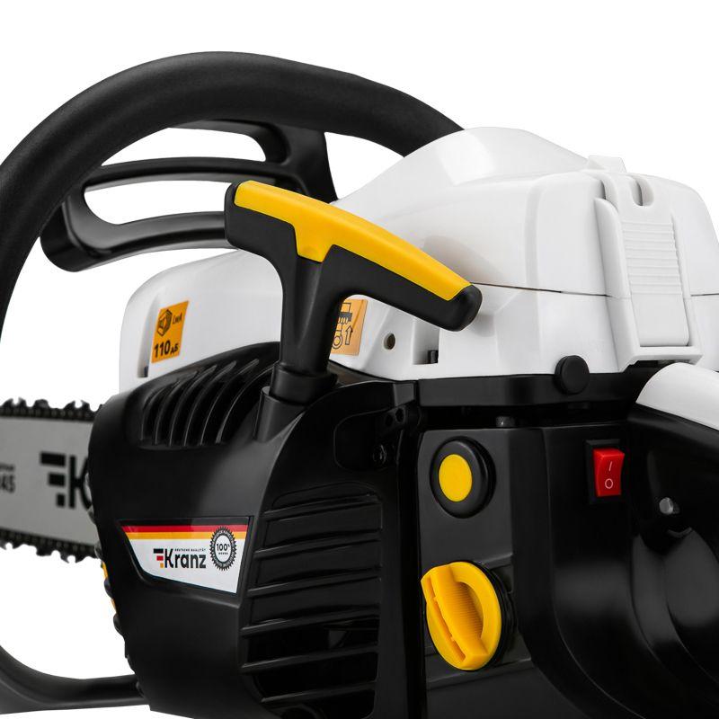 Пила цепная бензиновая KR-5850 шина 50см 4.1л.с шаг 0.325 76 звеньев Kranz KR-16-1183