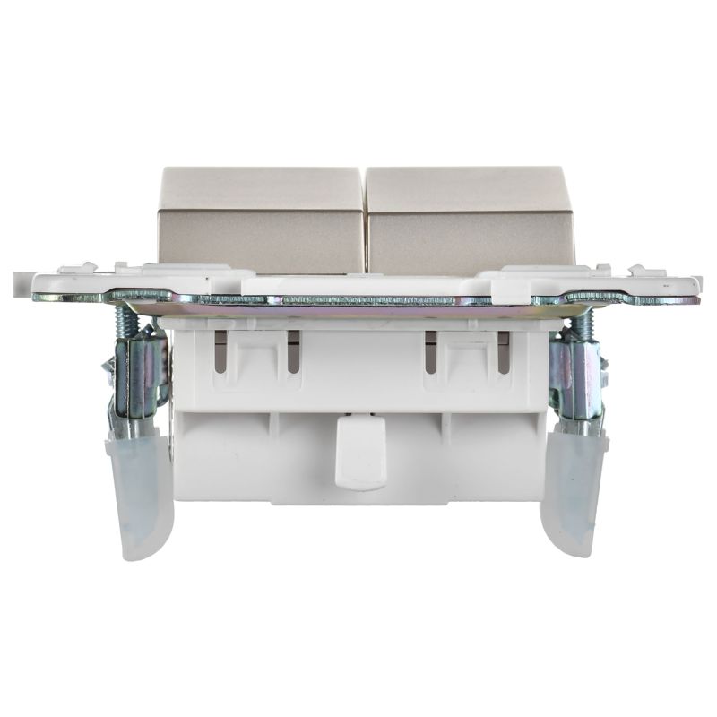 Выключатель 2-кл. SKANDY 10А SK-V04Sh шампань IEK SK-V20-0-10-K37