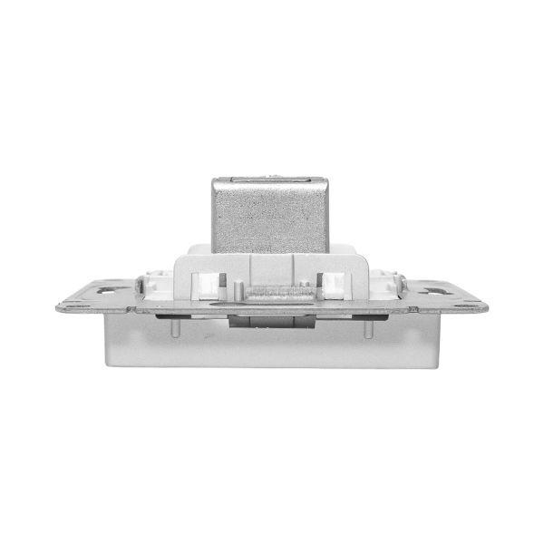 Розетка телевизионная проходная TV СП Эпика механизм алюм. EKF UP1-SOA-TV-2