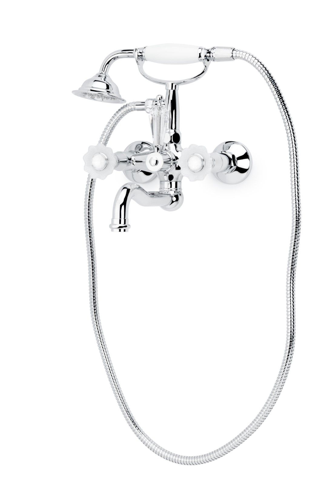 Смеситель для ванны(душевой комплект), Camelia хром