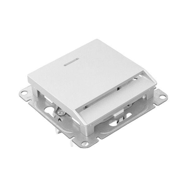 Выключатель карточный Эпика с подсветкой механизм алюм. EKF UP1-SWA-card