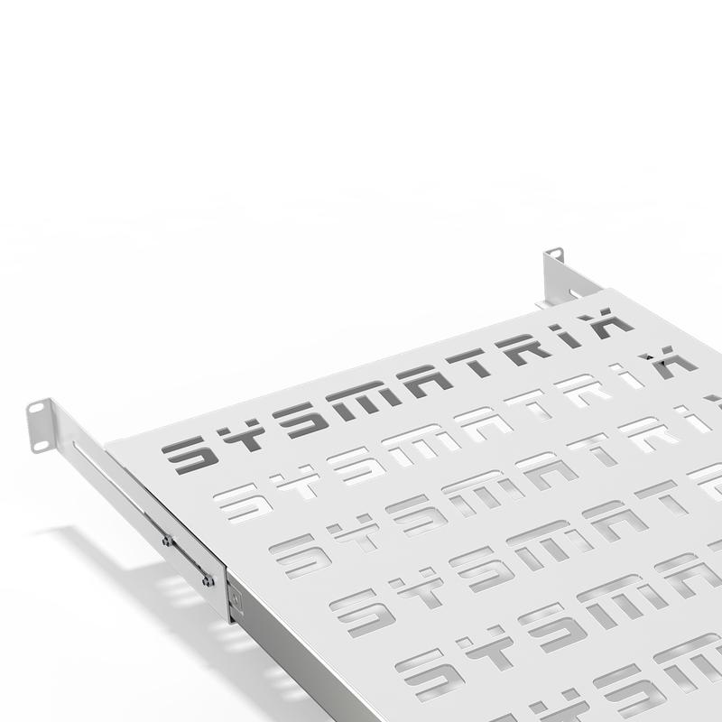 Полка выдвижная перфорир. 19дюйм Г=550мм для напольн. шкафов и открытых стоек глубиной 800-1000мм RAL 7035 сер. SYSMATRIX SH 8104.700
