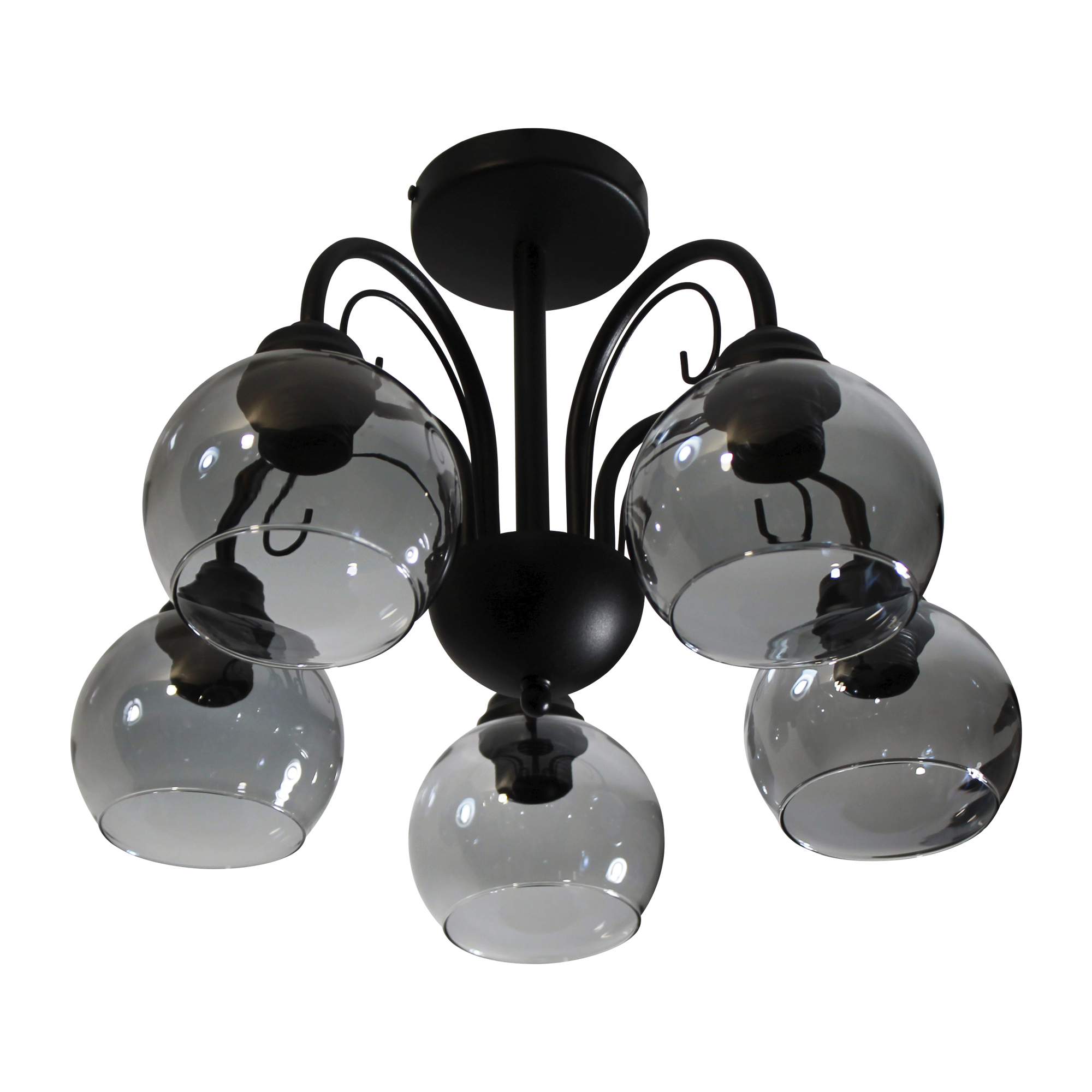 Светильник Берта 151 черн.муар (Плафон 06333) НСБ 01-5х60-132 Е27 ИУ