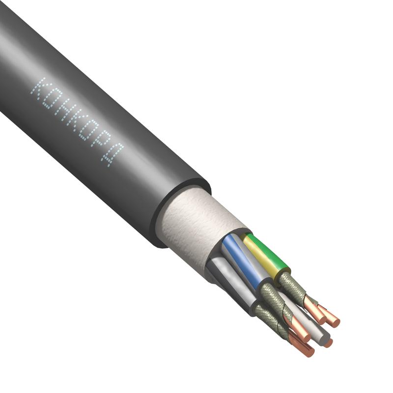 Кабель ВВГнг(А)-FRLS 5х10 ОК (N PE) 1кВ (м) Конкорд 5841