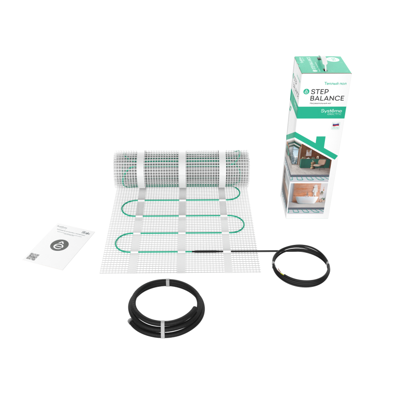 Комплект "Теплый пол" (мат) Step Balance SBM150030 150Вт/кв.м 450Вт 3кв.м SE SBM150030