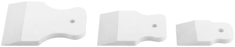 Шпатель резиновый набор 3шт (40/60/80мм) бел. FIT 06867