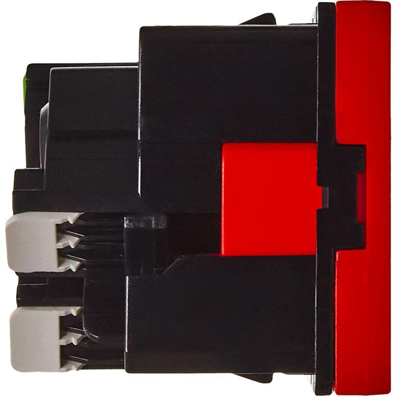 Розетка 2мод. 16А 250В 45град. с заземл. без защ. шторок безвинт. зажимы красн. ИЭК Leg 4525058