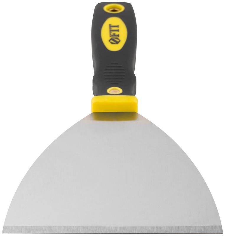 Шпатель для удаления ржавчины профи толщ. лезвия 1мм двухкомп. ручка сметал. бойком 5дюйм (125мм) FIT 06675