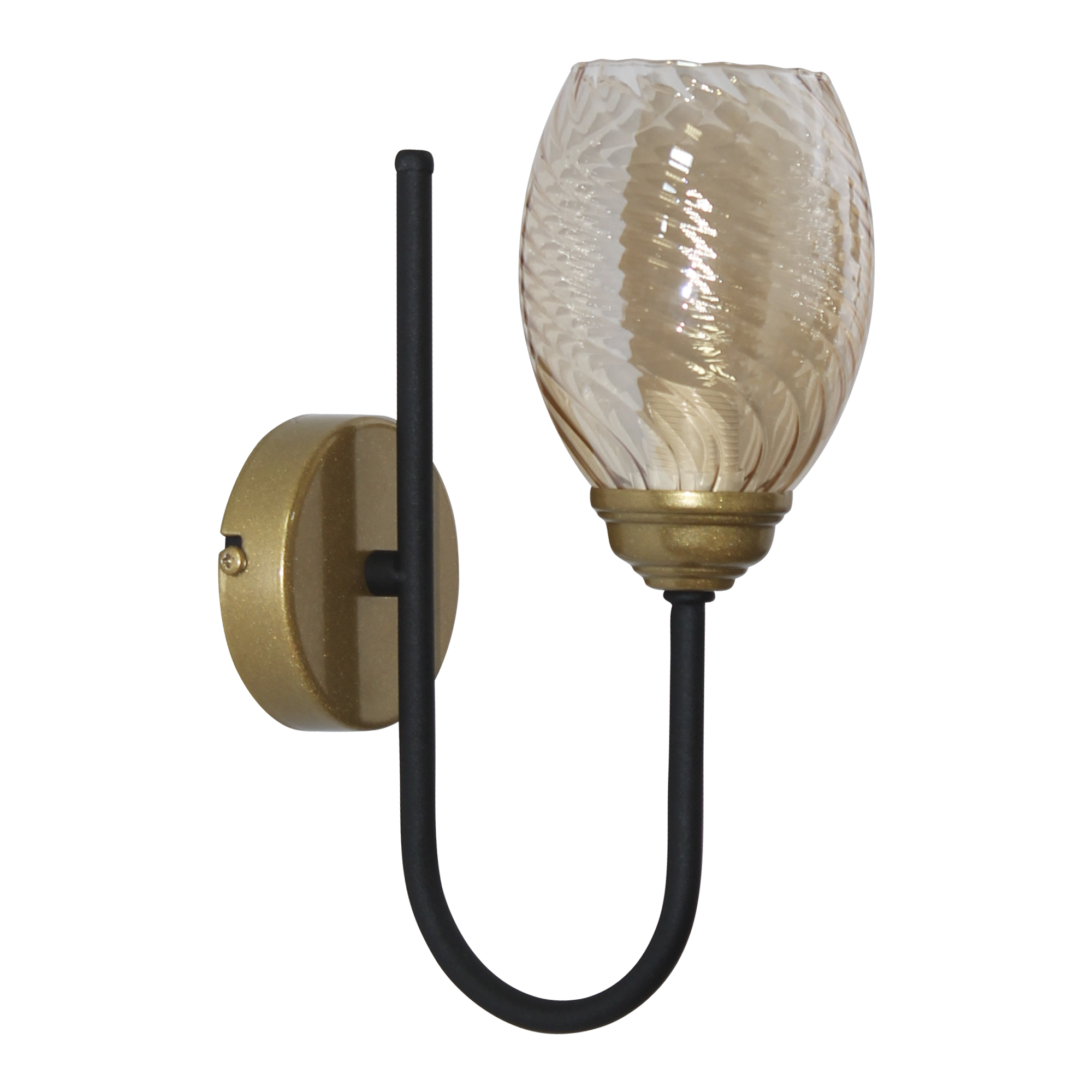 Светильник настенный Юна 511 черн. муар.зол НББ 01-60-189 Е14