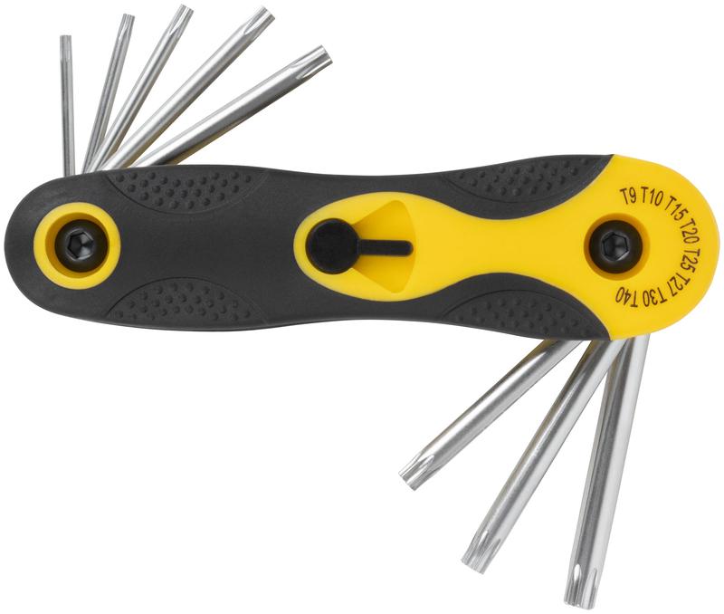 Ключ TORX T9-T40 складной CrV (уп.8шт) FIT 64016
