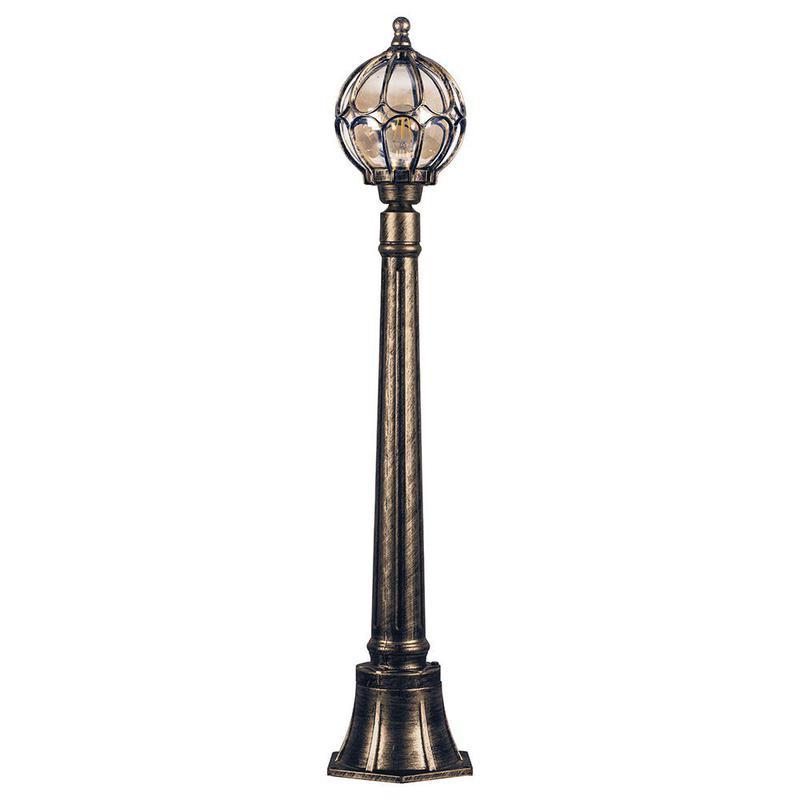 Светильник садово-парковый 60Вт 230В E27 1.16м черн. зол. IP44 PL3806 FERON 11375