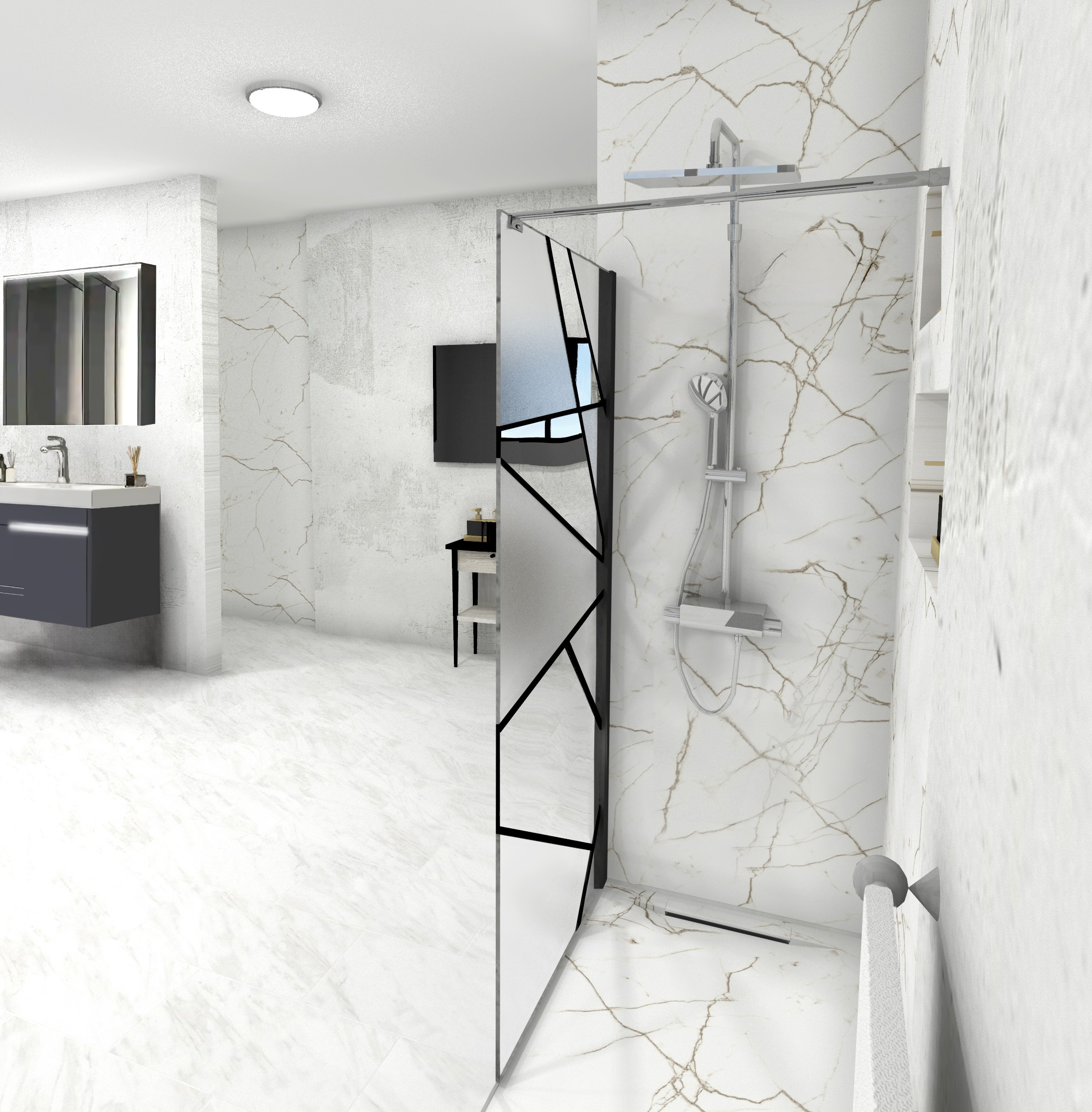 Ограждение PICK T90B душевое Ceruttispa без поддона (90x190)