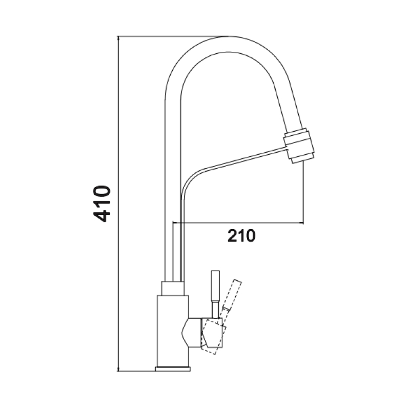 Смеситель для кухни Fmark FS26829-12, сатин