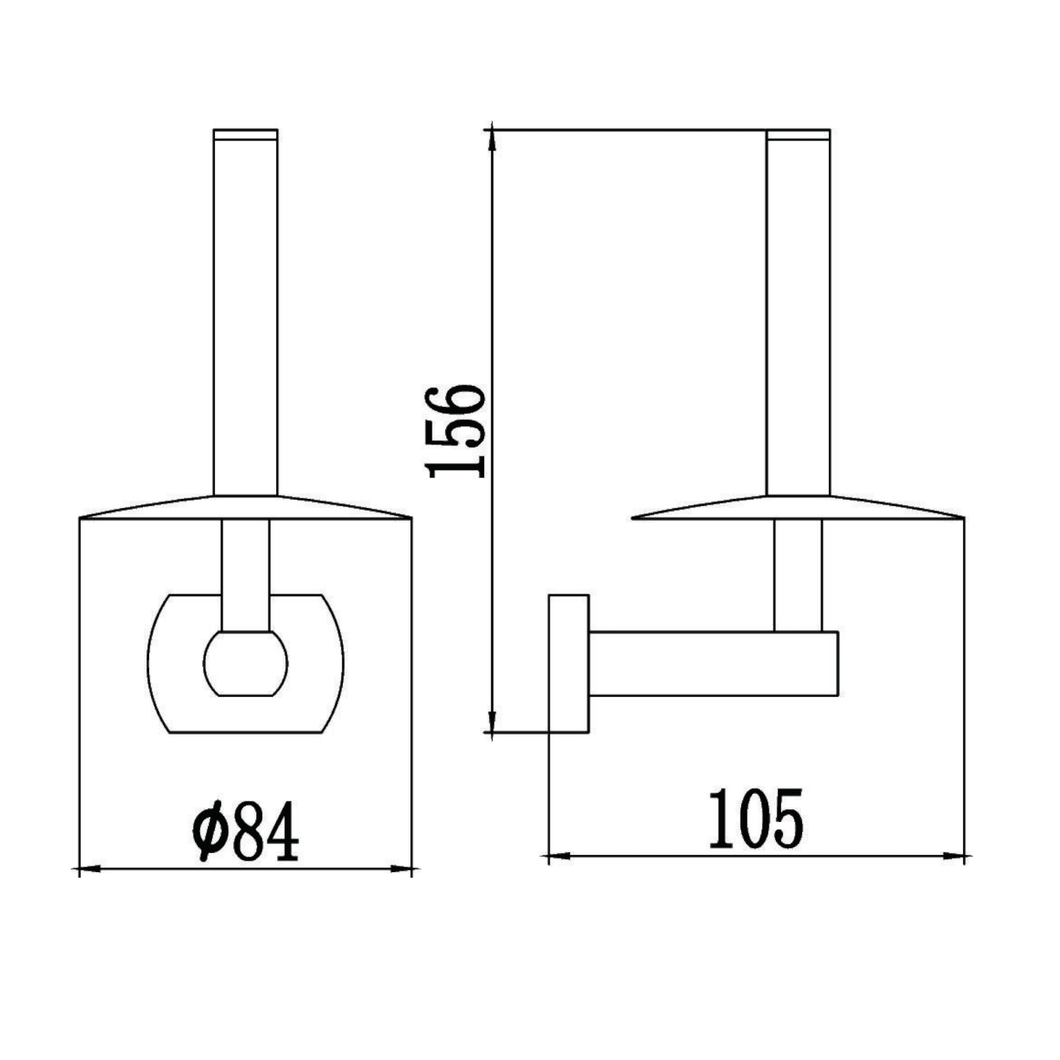 Держатель для туалетной бумаги Savol S-009952-1, хром