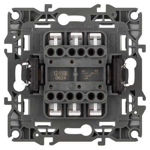 Переключатель 2-кл. Эра12 12-1106-16 250В 10АХ титан Эра Б0065695