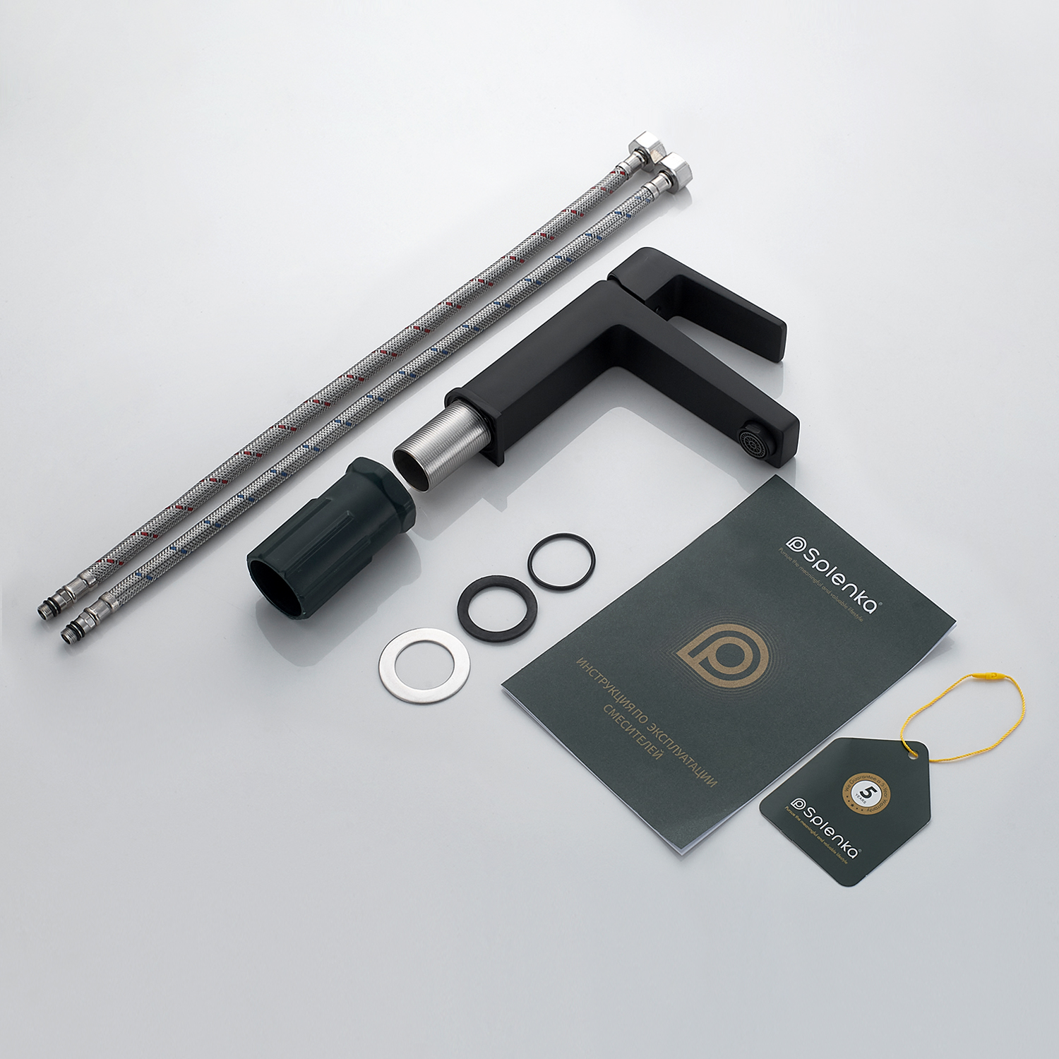 Смеситель для раковины Splenka S02.10.06, черный