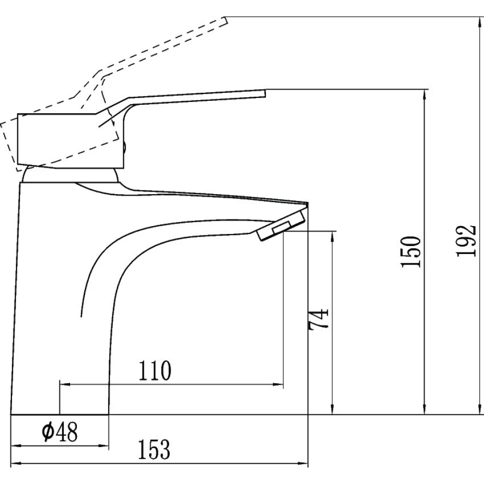 Смеситель для раковины Fmark FM1063, хром