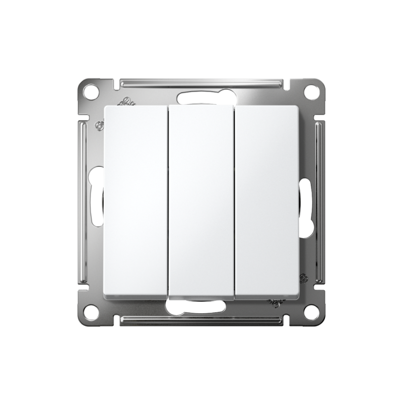 Выключатель 3-кл. СП AtlasDesign 10А IP20 (сх. 1+1+1) 10AX механизм бел. SE ATN000131