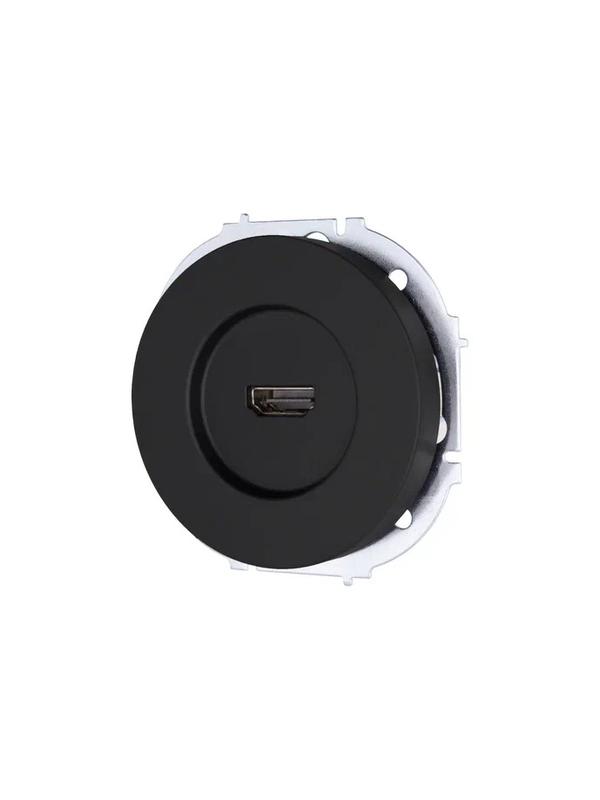 Розетка HDMI 1-м СП OSEN механизм черн. бархат LEZARD 743-4288-203