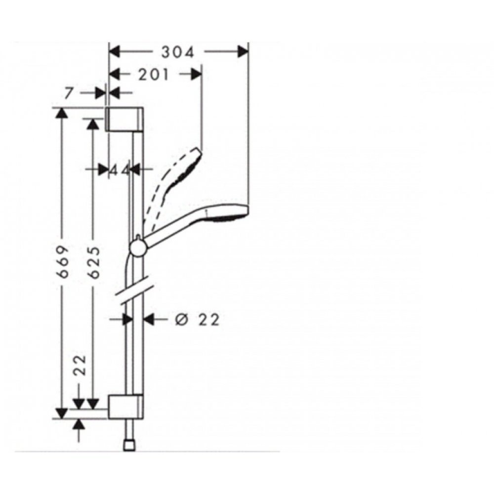 Душевой гарнитур Hansgrohe Croma Select E Vario Unica 26582400