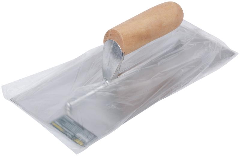 Гладилка нержавеющая с деревянной ручкой профи плоская 280х130мм FIT 05140