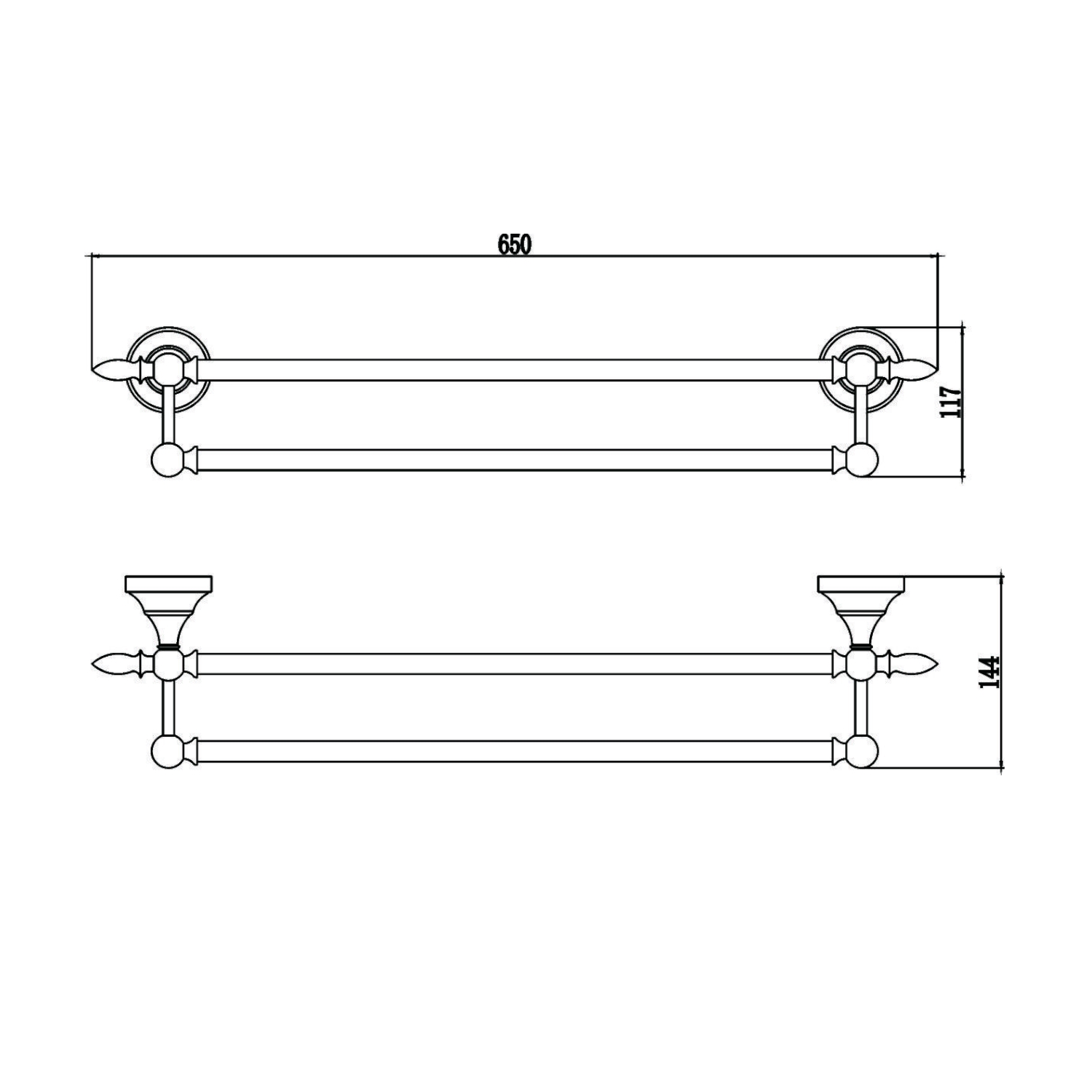 Полотенцедержатель Savol S-06848B, золото