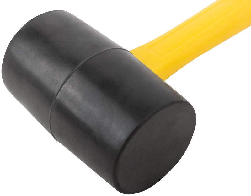 Киянка 65мм 680г фибергласовая ручка резинов. FIT 45514