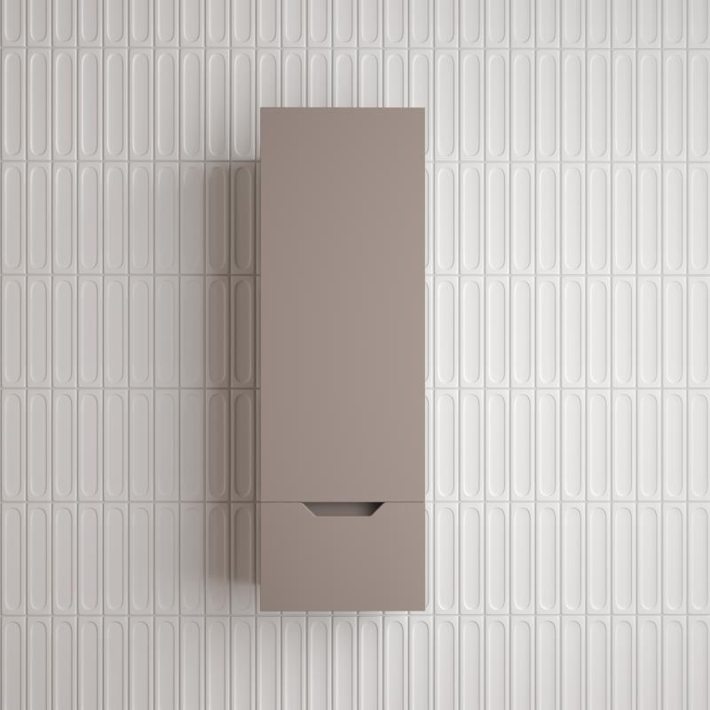 Пенал "Остин" 360 см подвесной 1 ящик тауп темный эмаль PLUS