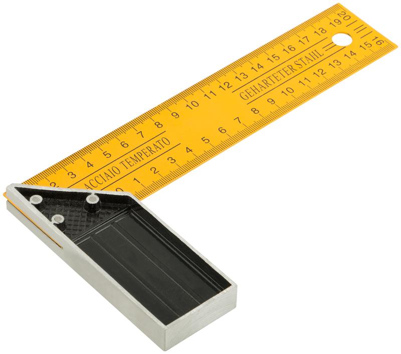 Угольник столярный усиленный 200мм желт. FIT 19420