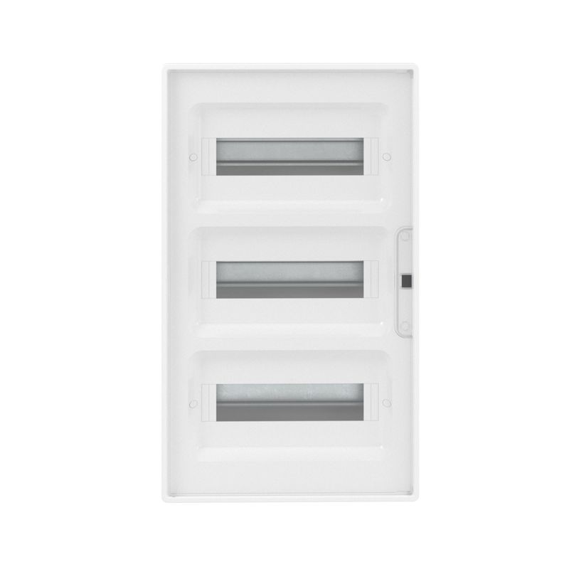 Щиток встраиваемый FRAME 36мод. для полых стен с прозр. дверцей с 4 шинами PEN (2шт на 8 отверст. и 2шт на 10 отверст.) бел. DKC F36B3WT