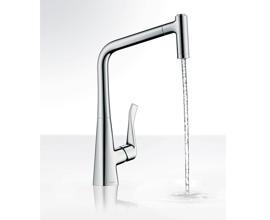 Смеситель Hansgrohe Metris 14820000 для кухни с выдвижным душем