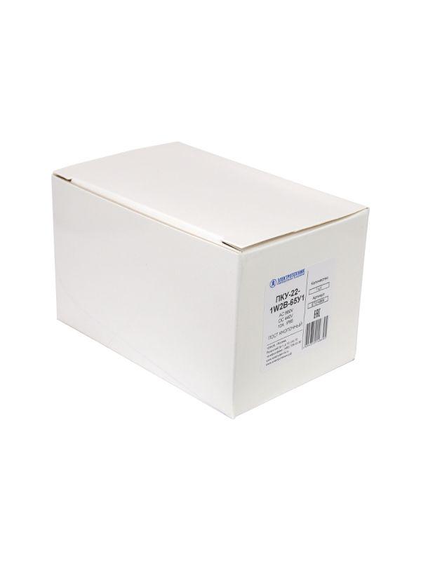 Пост управления ПКУ-22-1W2B-65У1 1 цилиндр с подсветкой 24В AC/DC НЗ IP65 красн. Электротехник ET014869