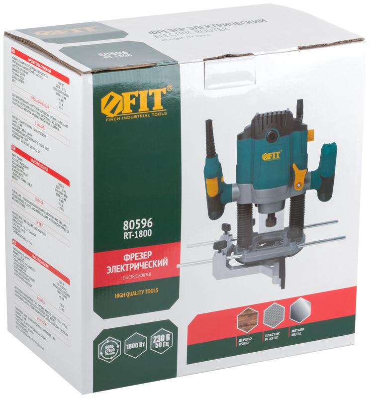 Фрезер 1800Вт 6000-22000об/мин 8/12мм 40мм FIT 80596