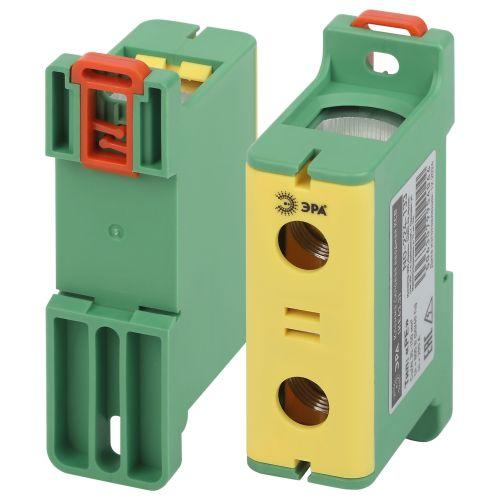 Клемма силовая вводная КСВ NO-224-133 (KE63.3) 35-150кв.мм PE желт./зел. Эра Б0065570