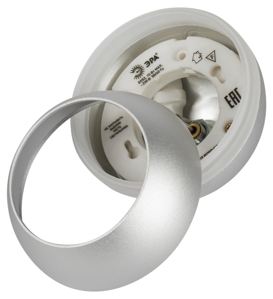 Светильник подвесной (подвес) PL21 SL GX53 потолочный шар серебро