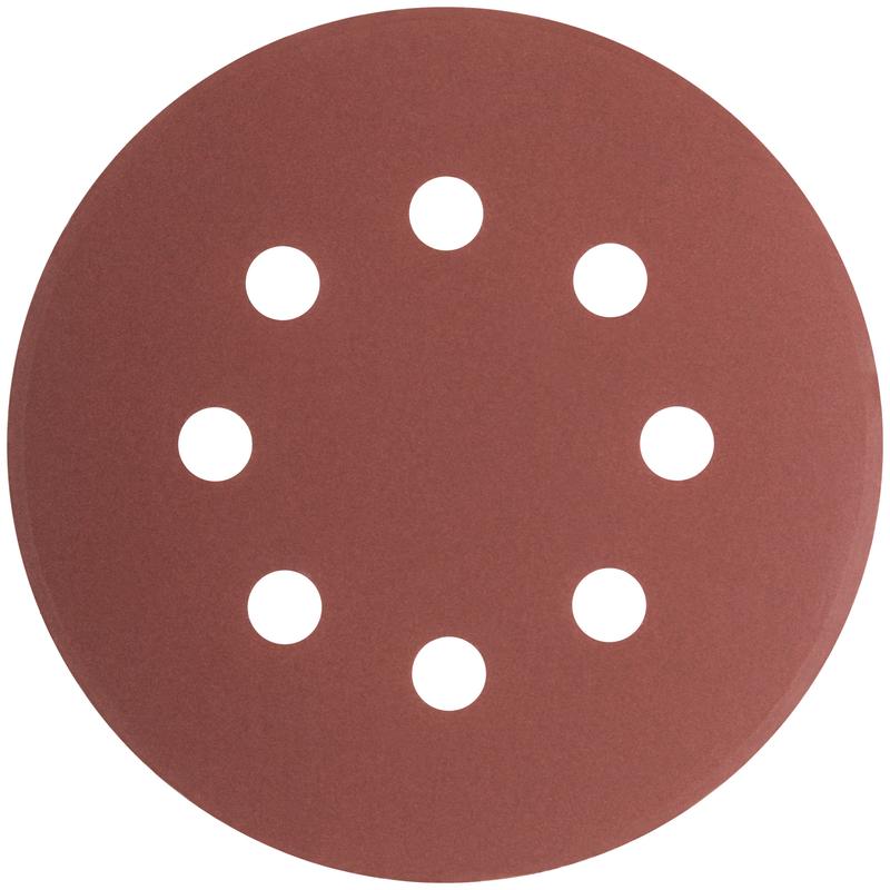 Круг шлифовальный с отверстиями (липучка) 125мм Р 600 алюм./оксидные (уп.5шт) КУРС 39793