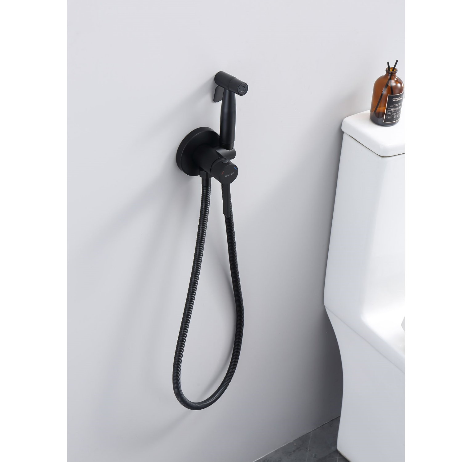 Гигиенический душ со смесителем Splenka S221.52.06, черный