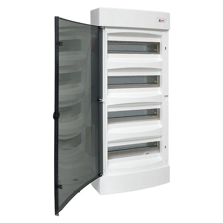 Щит распределительный навесной Unix 4х12мод. IP41 прозр. дверь PROxima EKF ux-4x12-n