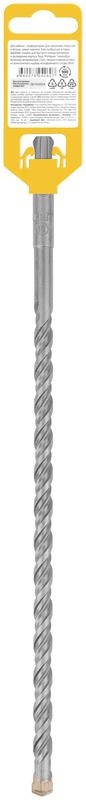 Бур по бетону SDS-PLUS профи крестообразная вставка двойная спираль 10х310мм FIT 33079