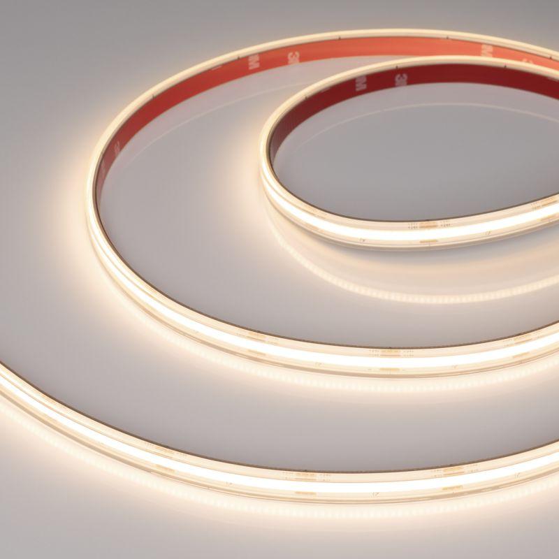 Лента светодиодная COB-PS-X420-12mm 24V Warm 3000К 4.8Вт/м IP67 герметичная (уп.15м) Arlight 049055