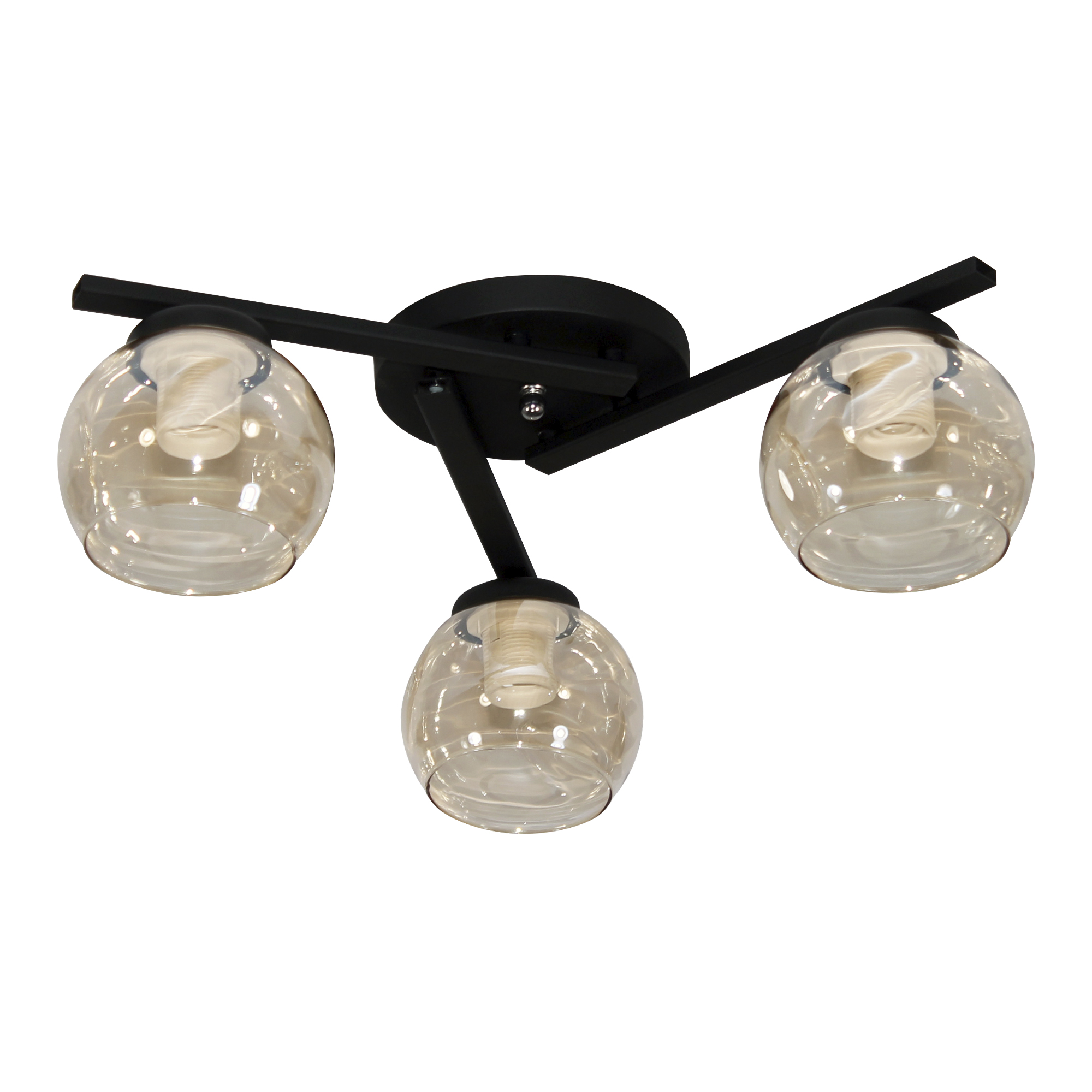 Светильник потолочный Альфа 131 черный НПБ 01-3х60-131 Е27