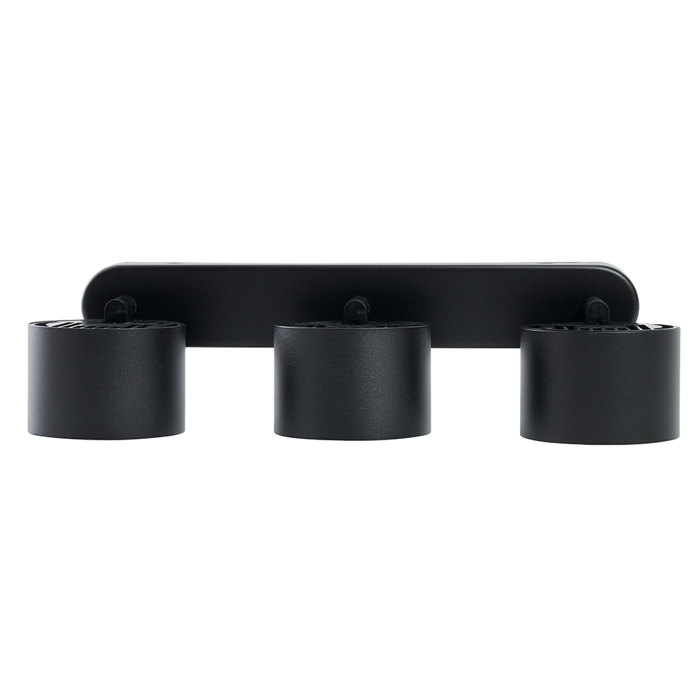 Светильник ДБО 3хGX53 без ламп наклонный черный