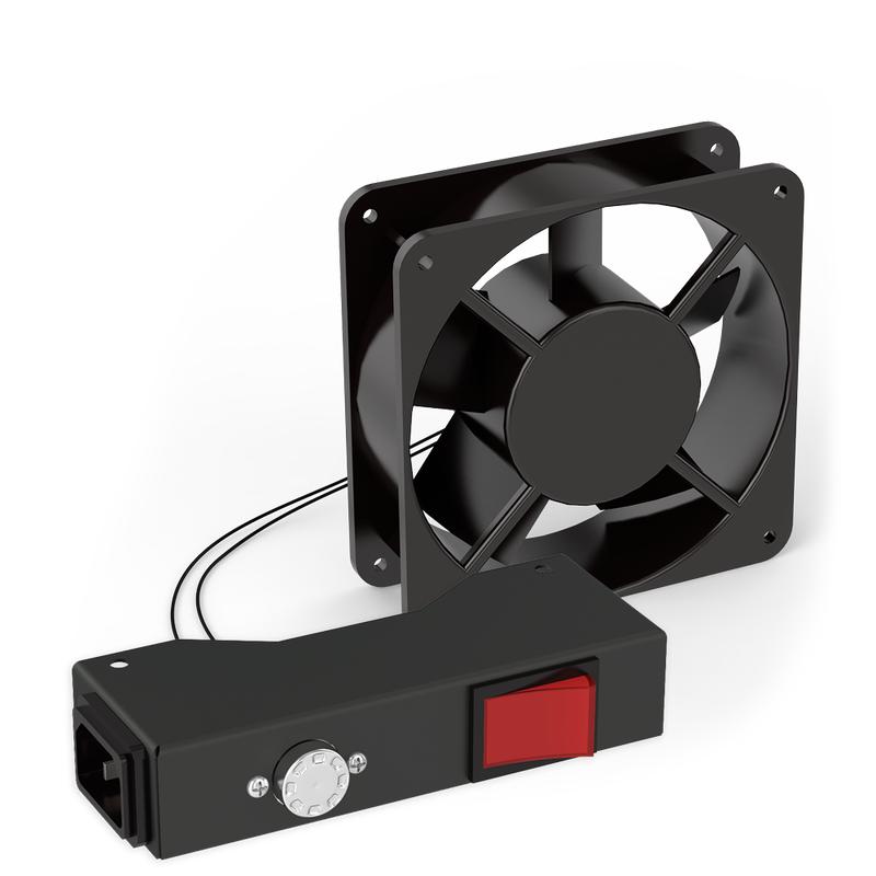 Вентилятор 220В 120х120х38мм для установки в настенные и напольные шкафы SYSMATRIX FU 0014.001