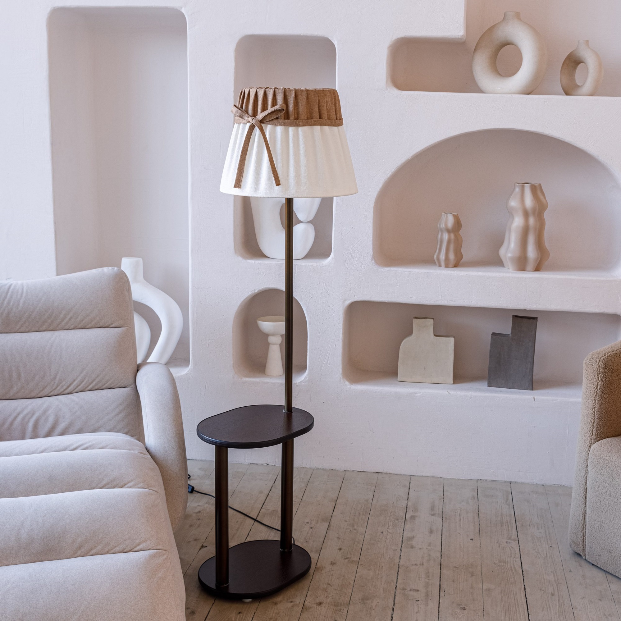 Светильник НТБ-11-60-103 Черри со столиком овал   венге