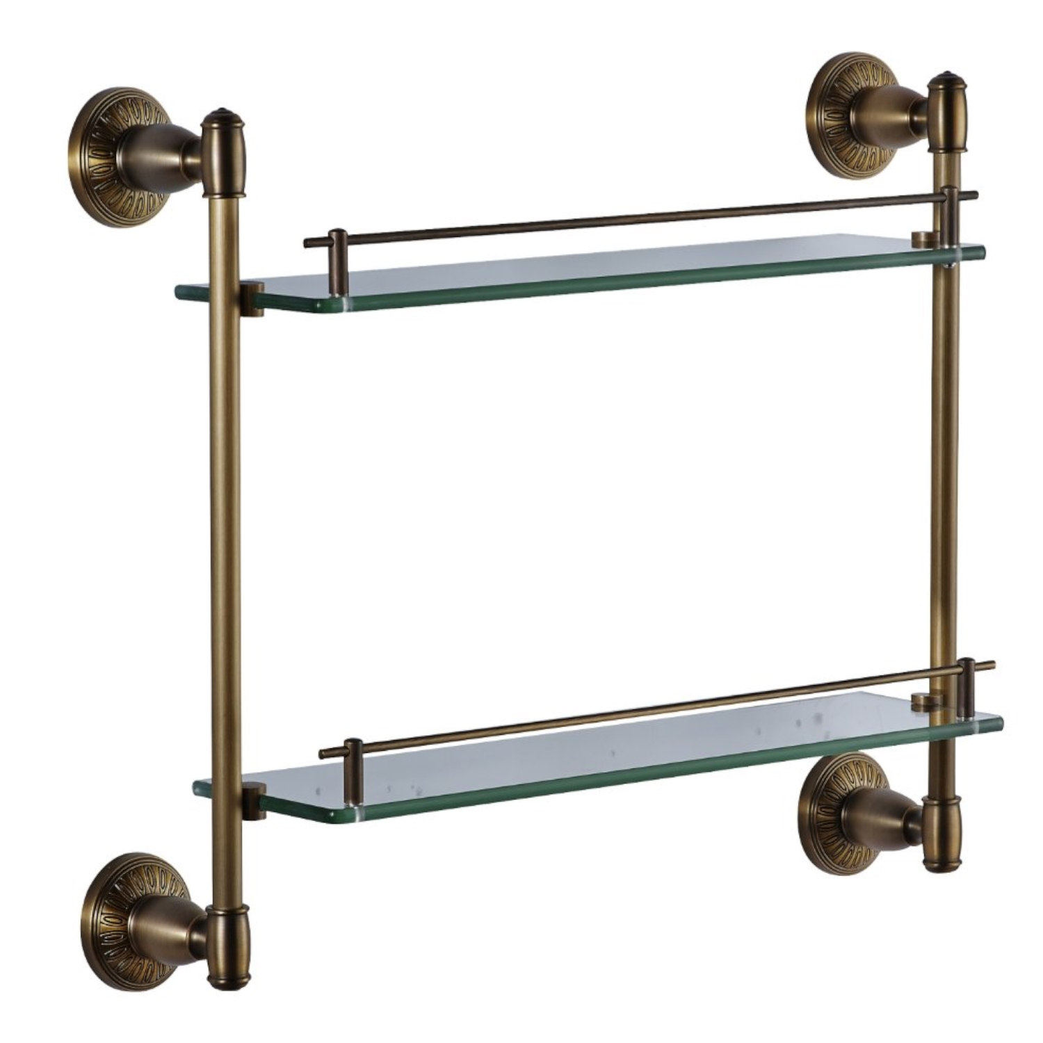 Полка стеклянная Savol S-006622C, бронза