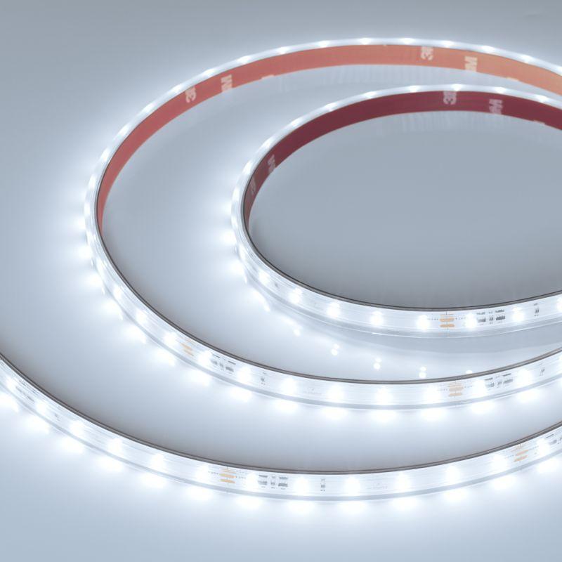 Лента светодиодная IC-PS-A60-10mm 24V White 6000К 4.8Вт/м IP67 2835 стабилизированная герметичная (уп.10м) Arlight 050654