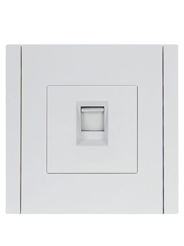 Розетка компьютерная RJ45 кат.5E FORTE&PIANO FP232 бел. IEK FP-K10-1-K01